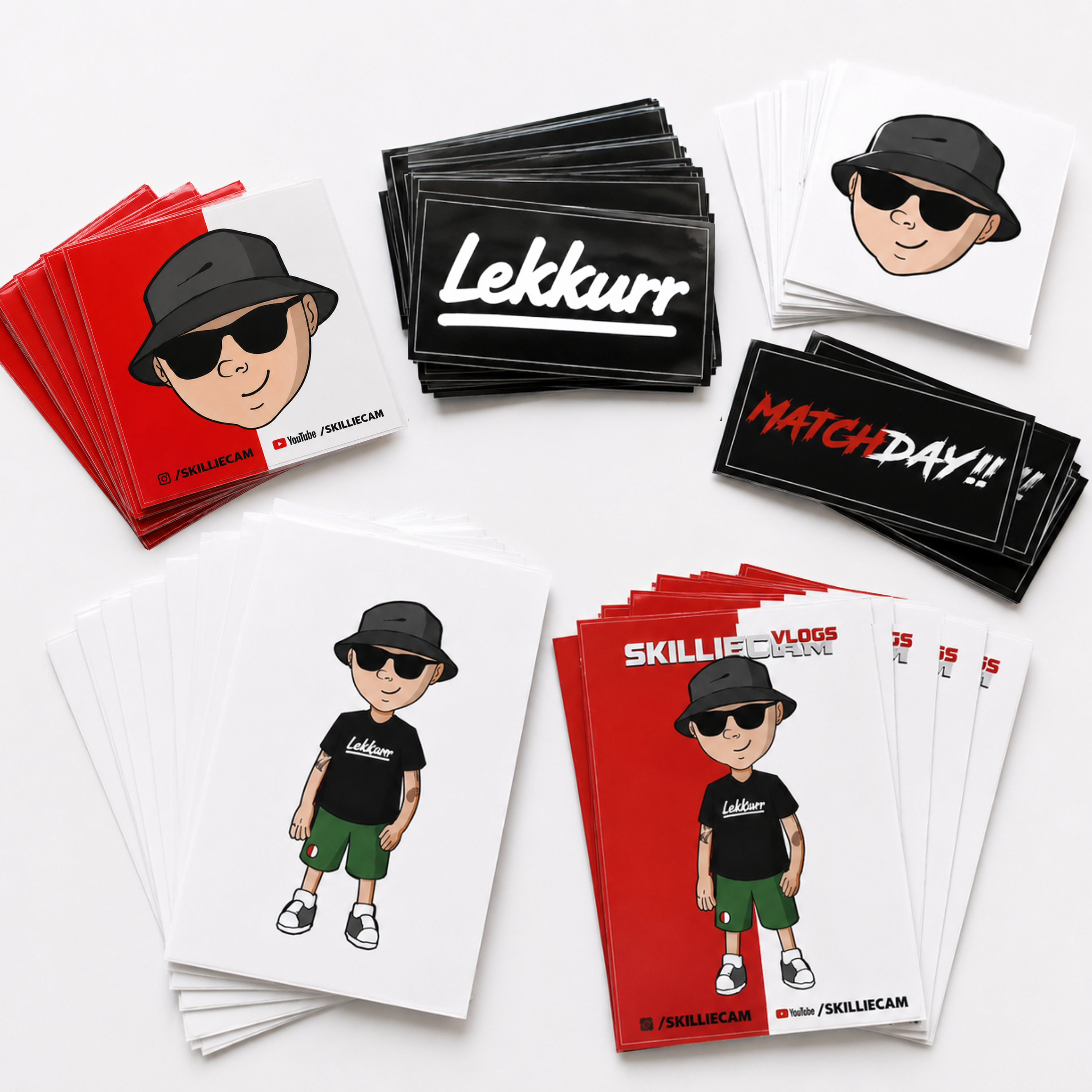 SCG Sticker Pack – 60 Stuks | Skilliecam